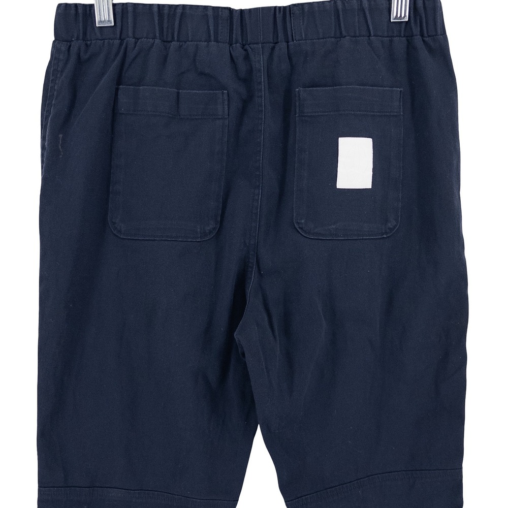 Bearded Goat Mens M Pants Navy Blue Elastic Waist Stretch Twill Gorpcore Utility - Picture 6 of 16